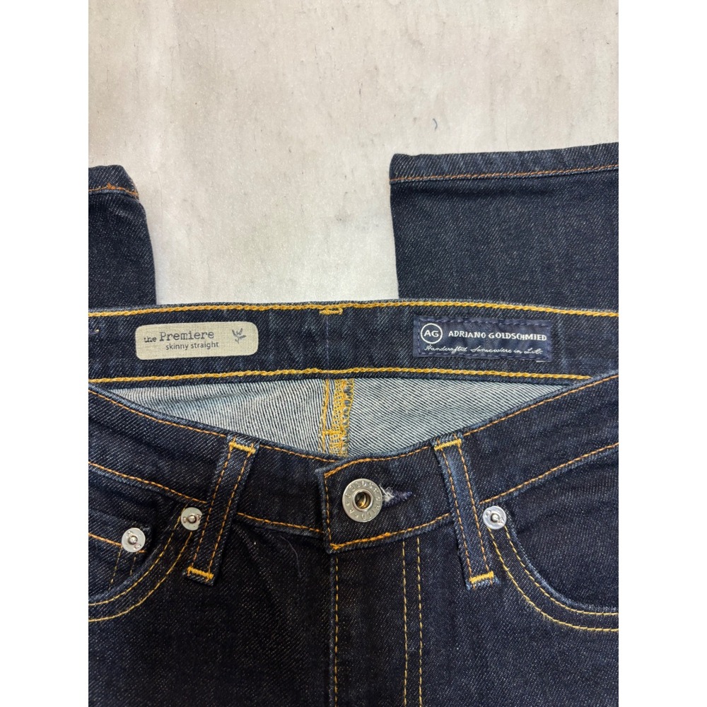AG Adriano Goldschmied The Premiere Skinny Straight Jeans Dark Indigo 26R Mens - Picture 7 of 11